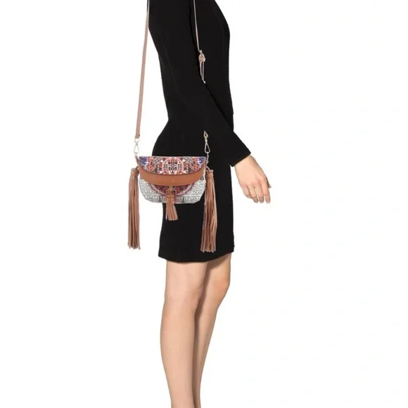 Camilla Multicolor Crossbody Bag with Tassels - Picture 4 of 4